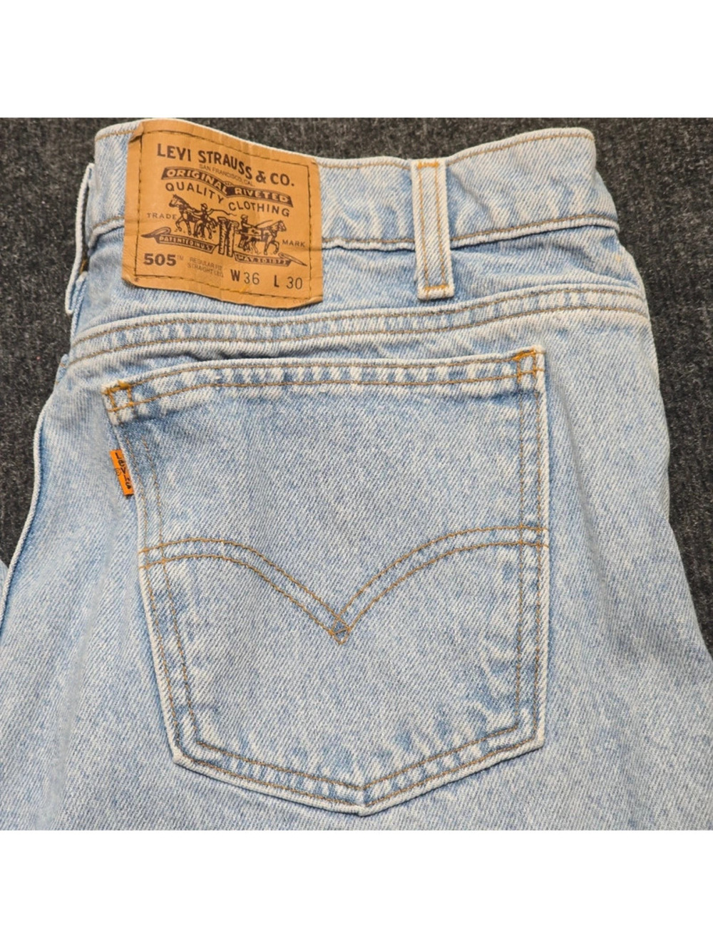Vintage 1995 Levi’s 505 Orange Tab Men’s Jeans W36 L30 Colombia 100% Cotton